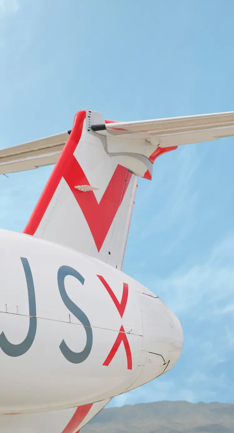 tailwing of JSX airplane