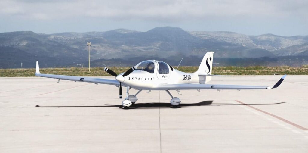 Skyborne electric plane