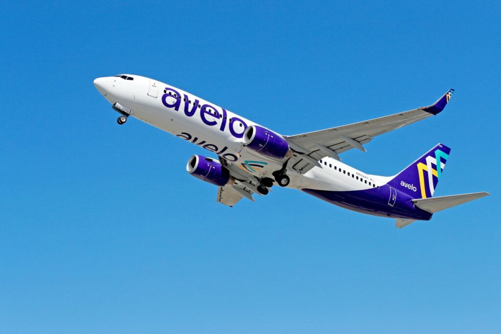 Avelo Airlines plane Takes Flight